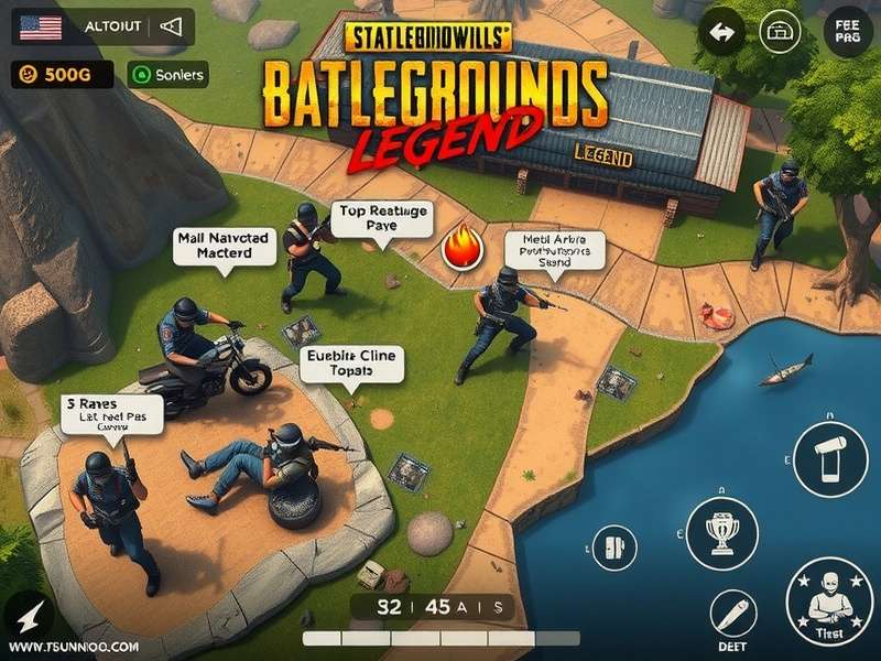 PUBG Legend Invincible Legend gameplay screenshot showing battle royale action