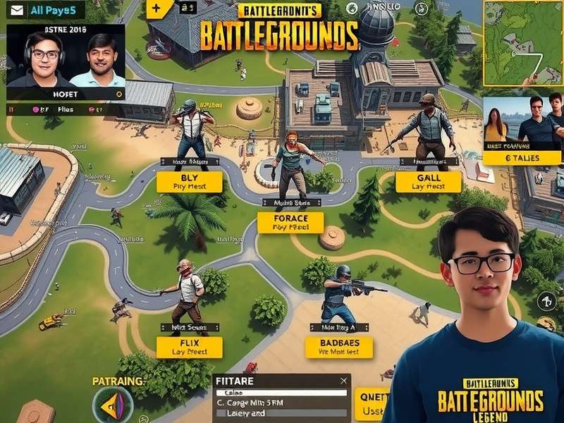 PUBG Legend Invincible Legend map overview showing different terrain types